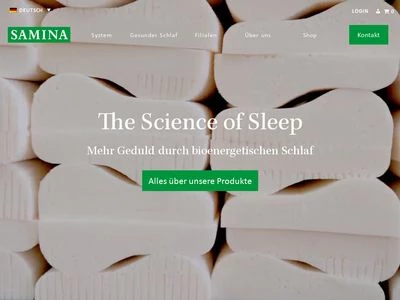 Website von SAMINA Deutschland GmbH