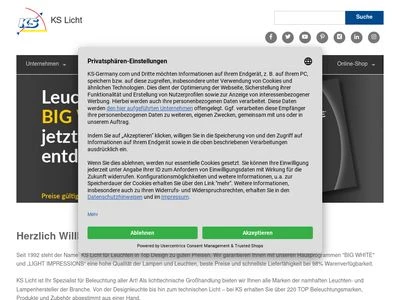 Website von KS Licht- und Elektrotechnik GmbH