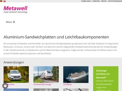 Website von Metawell GmbH