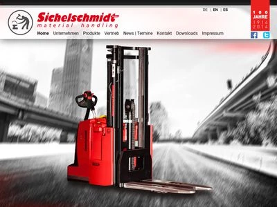 Website von Sichelschmidt GmbH material handling