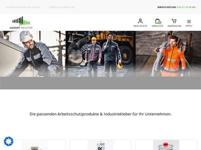 Website von GARANT Industrieservice GmbH