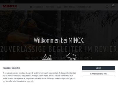 Website von MINOX GmbH