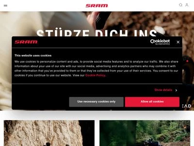 Website von SRAM Deutschland GmbH