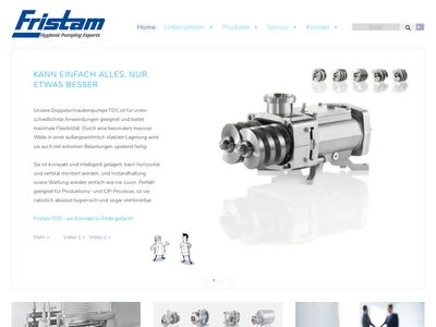 Website von FRISTAM Pumpen KG (GmbH & Co.)