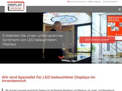 Website von DISPLAY+DESIGN Detlef Schulz GmbH