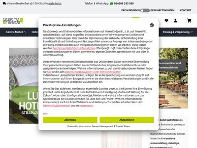 Website von GastroNeeds