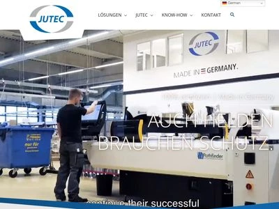 Website von JUTEC Hitzeschutz und Isoliertechnik GmbH