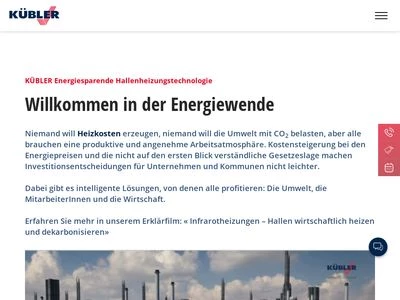 Website von KÜBLER GmbH