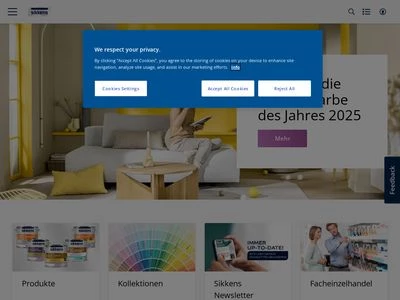 Website von Akzo Nobel Deco GmbH - Sikkens