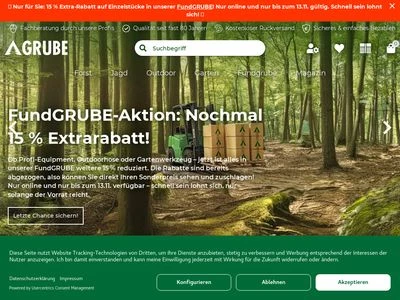 Website von Grube KG Forstgerätestelle