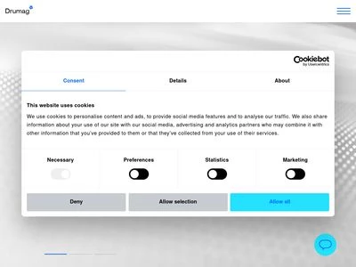 Website von Drumag GmbH