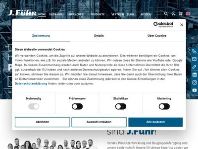 Website von J.Führ GmbH