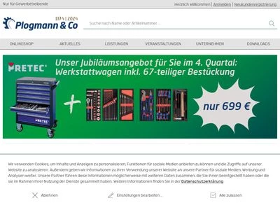 Website von Plogmann & Co. GmbH