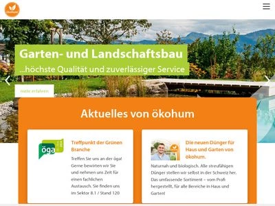 Website von Ökohum GmbH