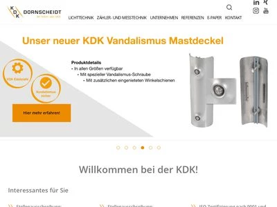 Website von KDK Dornscheidt GmbH