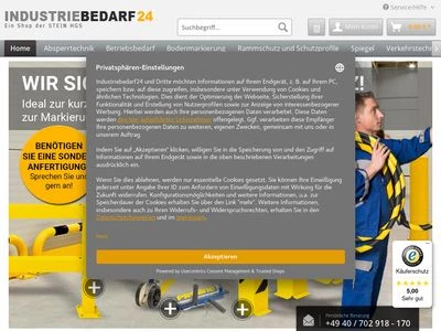 Website von Industriebedarf24.net - Stein HGS GmbH