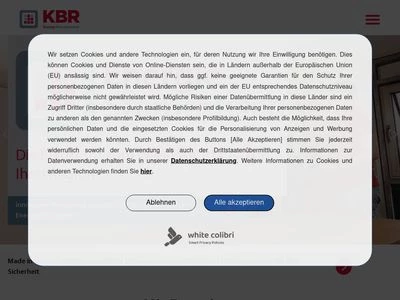 Website von KBR Kompensationsanlagenbau GmbH