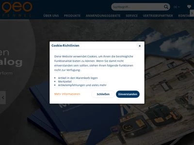 Website von geo-FENNEL GmbH