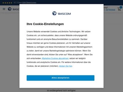 Website von Bascom Kameras