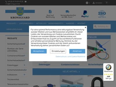 Website von KRONSGUARD GmbH