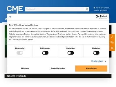 Website von CompuMess Elektronik GmbH