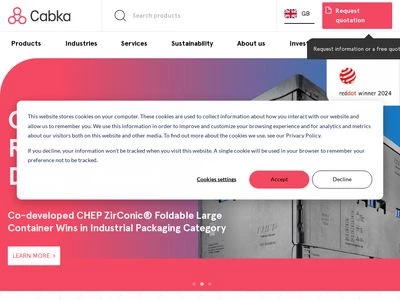 Website von CABKA GmbH & Co. KG