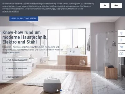 Website von Mosecker GmbH & Co. KG