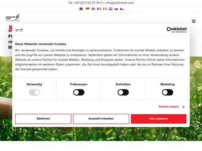 Website von Schlichter GmbH