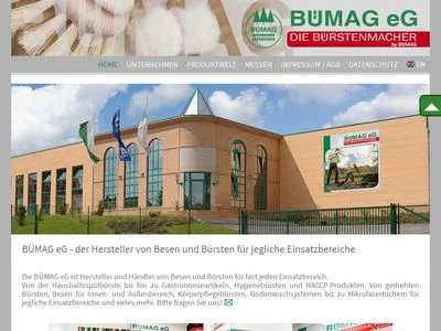 Website von BÜMAG eG