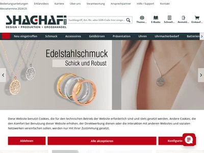 Website von Shaghafi GmbH