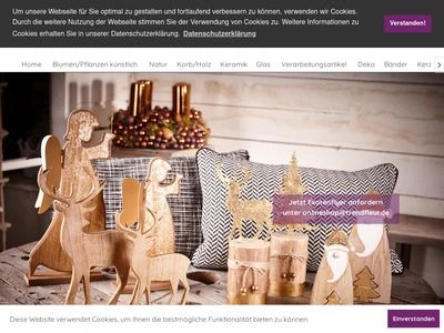 Website von trendfleur gmbh