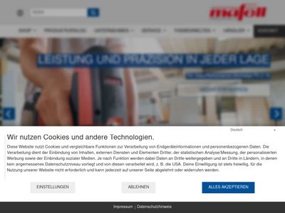 Website von MAFELL AG