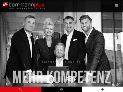 Website von borrmannplus verpackungen GmbH & Co. KG