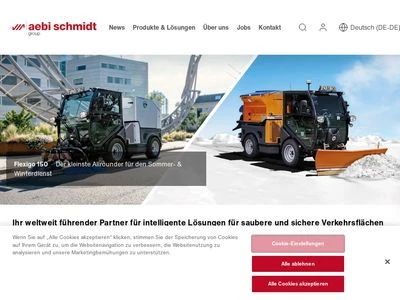 Website von Aebi Schmidt Holding AG