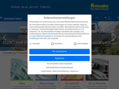 Website von Julius Fritsche GmbH