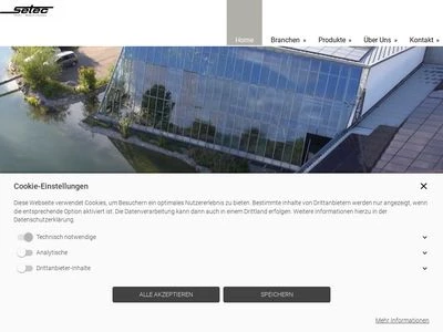 Website von Setec Maschinenbau GmbH