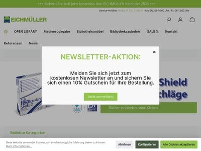 Website von Eichmüller GmbH