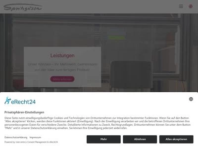 Website von Spritzgussa Plastics GmbH & Co. KG