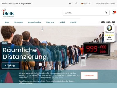 Website von iBells GmbH