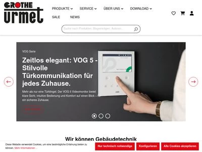 Website von Grothe GmbH