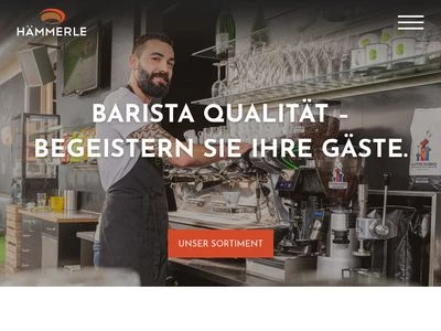 Website von Hämmerle Kaffee GmbH