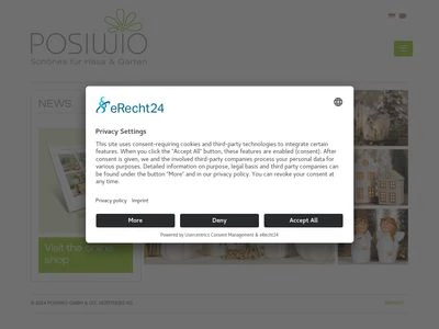 Website von Posiwio GmbH & Co. Vertriebs KG