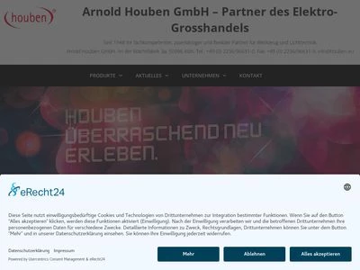 Website von Arnold Houben GmbH