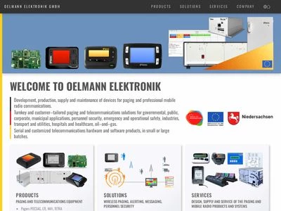 Website von Oelmann Elektronik GmbH