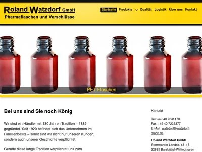 Website von Roland Watzdorf GmbH