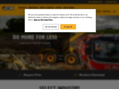 Website von JCB Deutschland GmbH