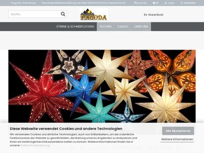 Website von Pagoda GmbH