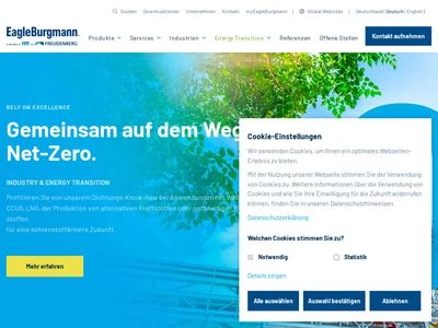 Website von EagleBurgmann Germany GmbH & Co. KG