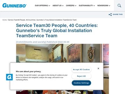 Website von Gunnebo Deutschland GmbH