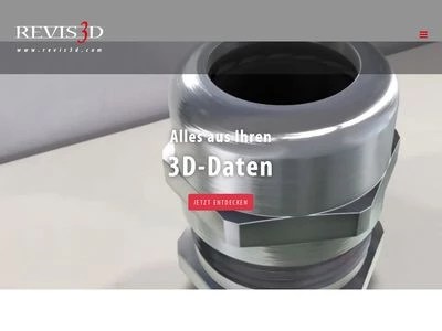 Website von revis3d GmbH